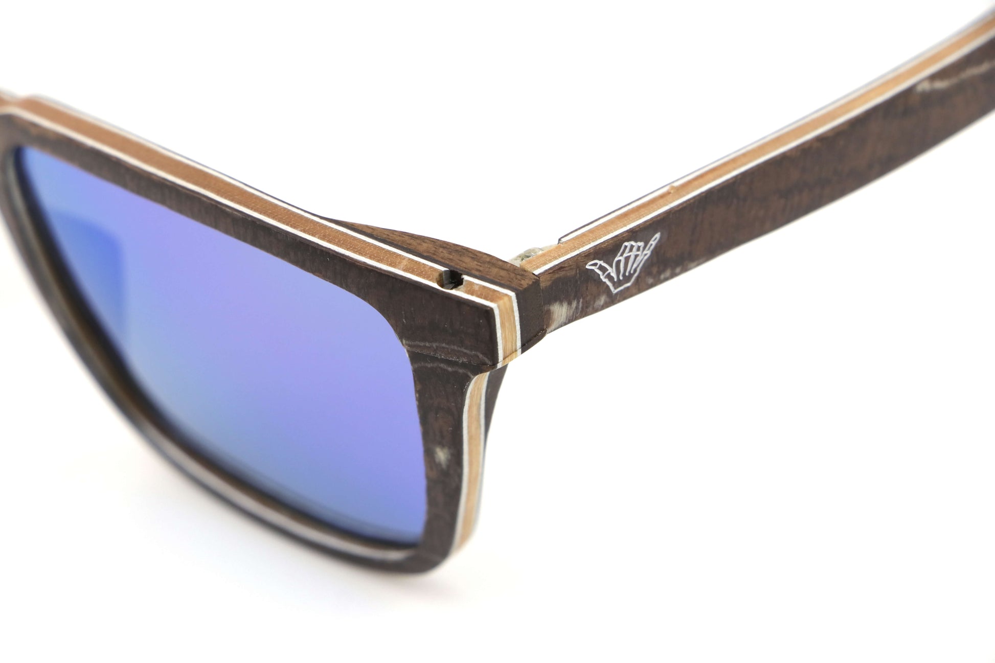 Samara Green Coco Loco wooden eco sunglasses logo