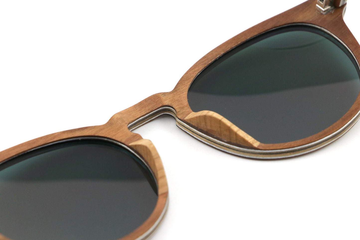 Fortuna Pink Coco Loco wooden eco sunglasses back lens