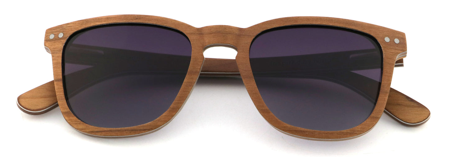 Manzanillo Coco Loco wooden eco sunglasses front