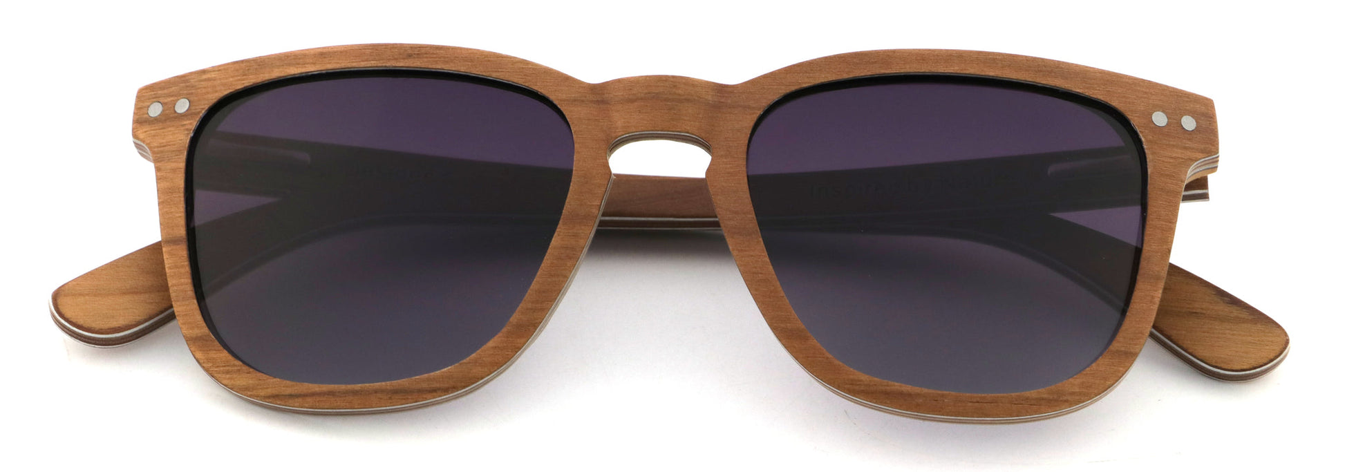 Manzanillo Coco Loco wooden eco sunglasses front