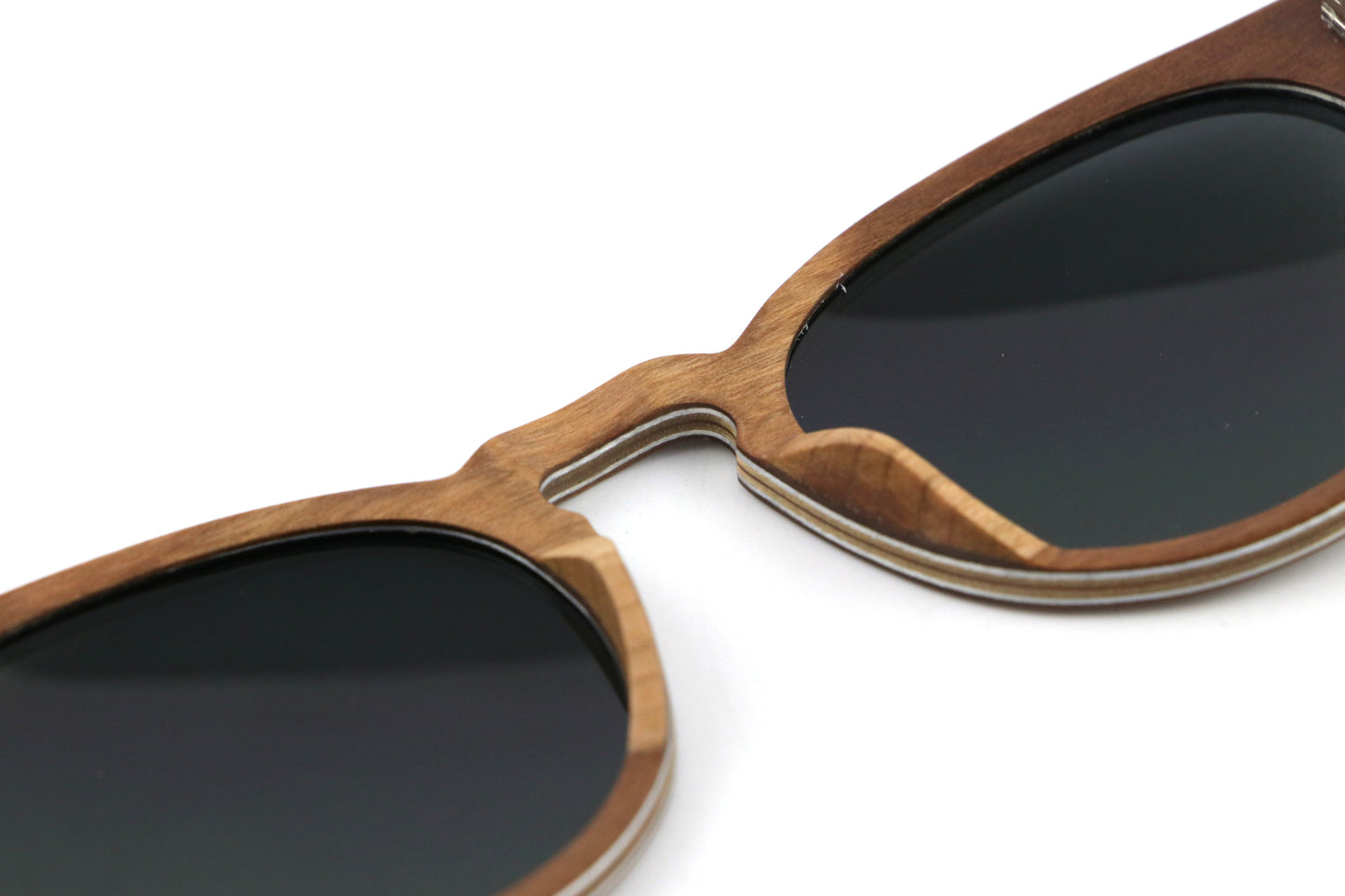 Fortuna Brown Coco Loco wooden eco sunglasses back lens