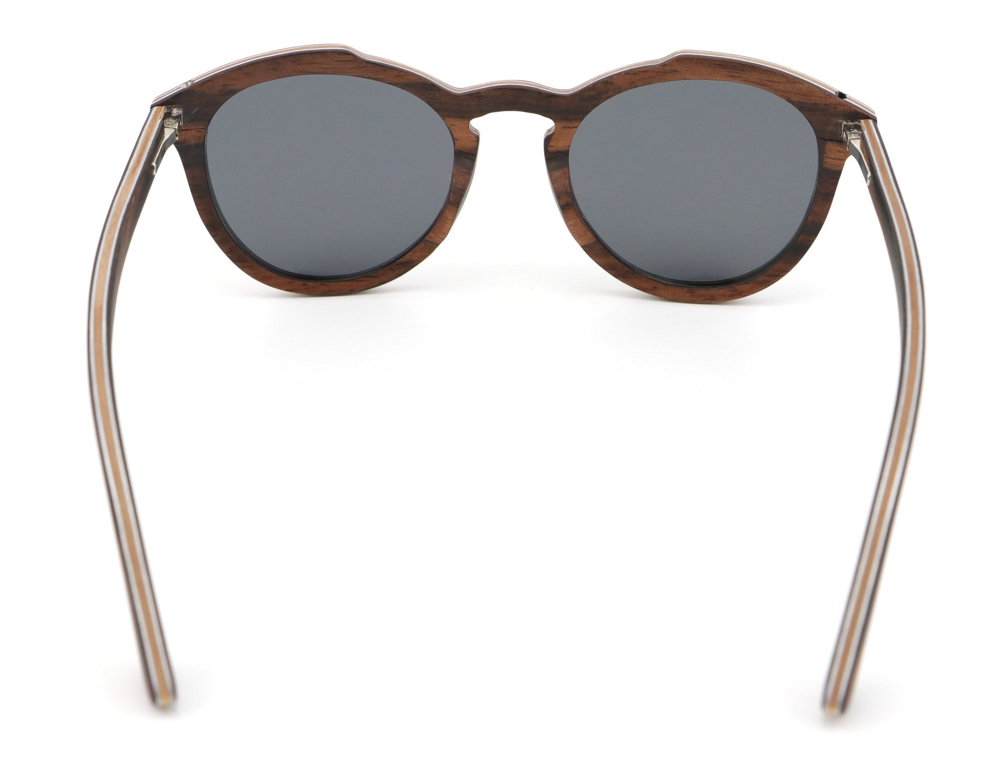 Santa Ana Gray Coco Loco wooden eco sunglasses back