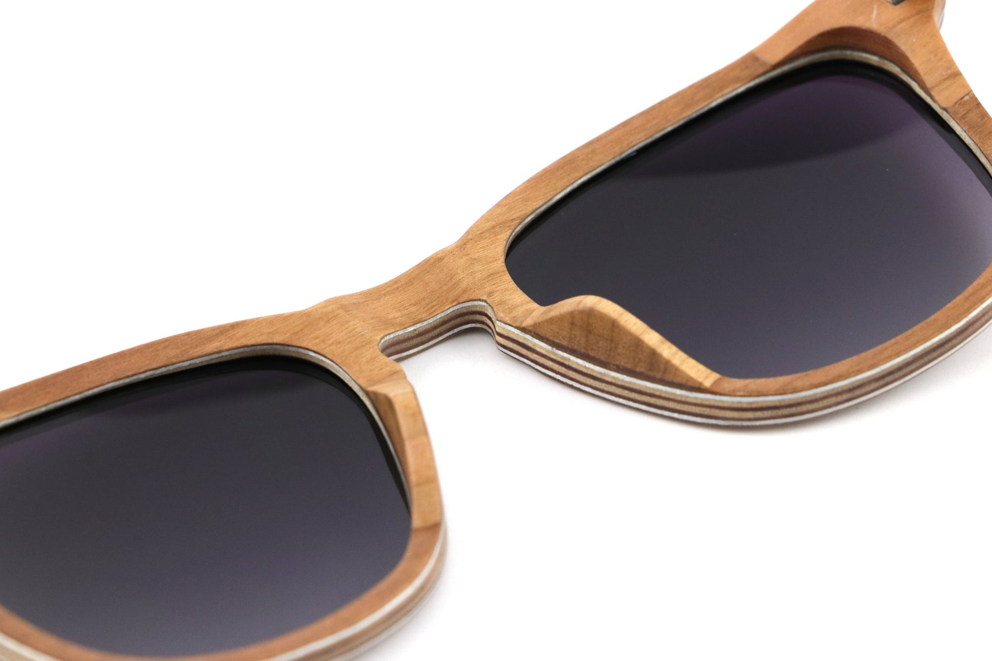 Manzanillo Coco Loco wooden eco sunglasses back lens